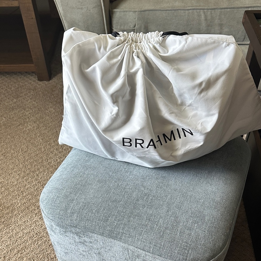 Brahmin Black Croc-Embossed Shoulder Bag - Picture 9 of 9